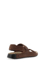 Ecco Mens 2nd Cozmo Leather Sandals, Cocoa Brown