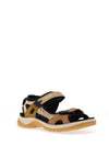 Ecco Womens Off Road Nubuck Hiking Sandal, Brown Multi