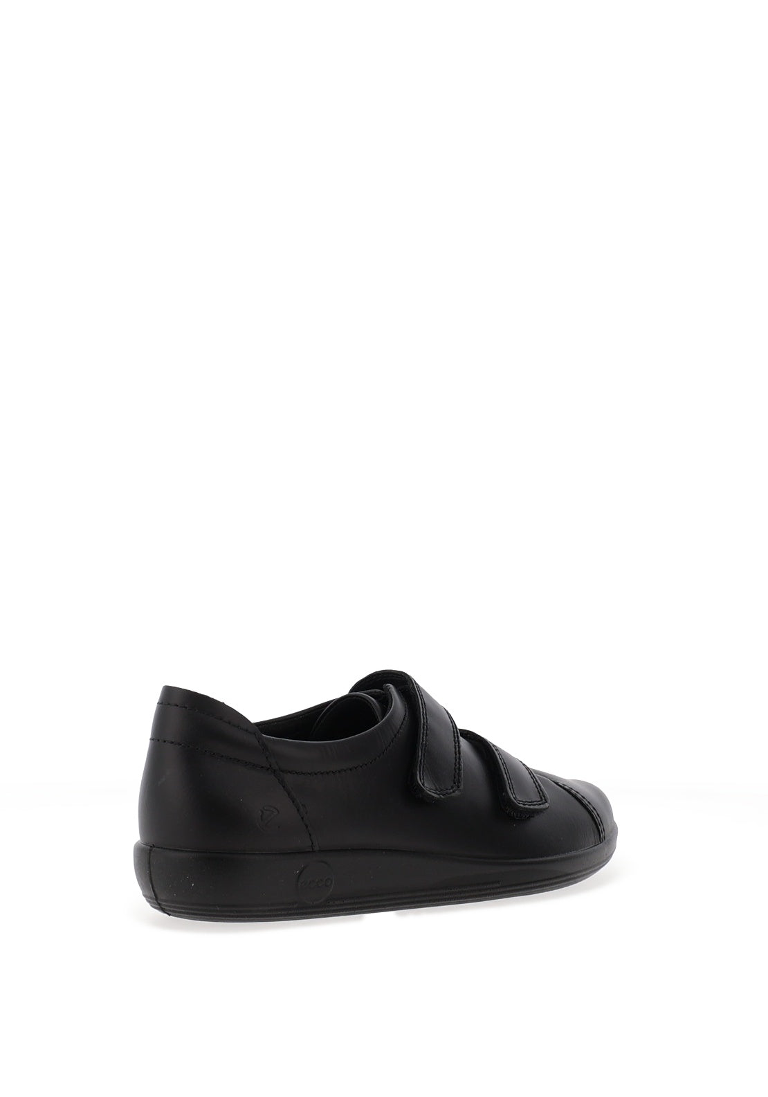 Ecco Womens Leather Velcro Strap Shoes, Black