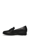 Ecco Womens Sko Leather Slip On Shoe, Black