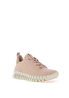 Ecco Womens Gruuv Laced Trainer, Rose Dust & Powder