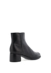 Ecco Womens Leather Sculpted Circular Heeled Boots, Black