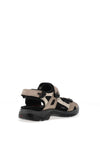 Ecco Womens Off Road Nubuck Hiking Sandal, Neutral