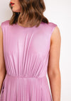 EDAS Josefine V- Back Pleated Floor Length Dress, Lilac