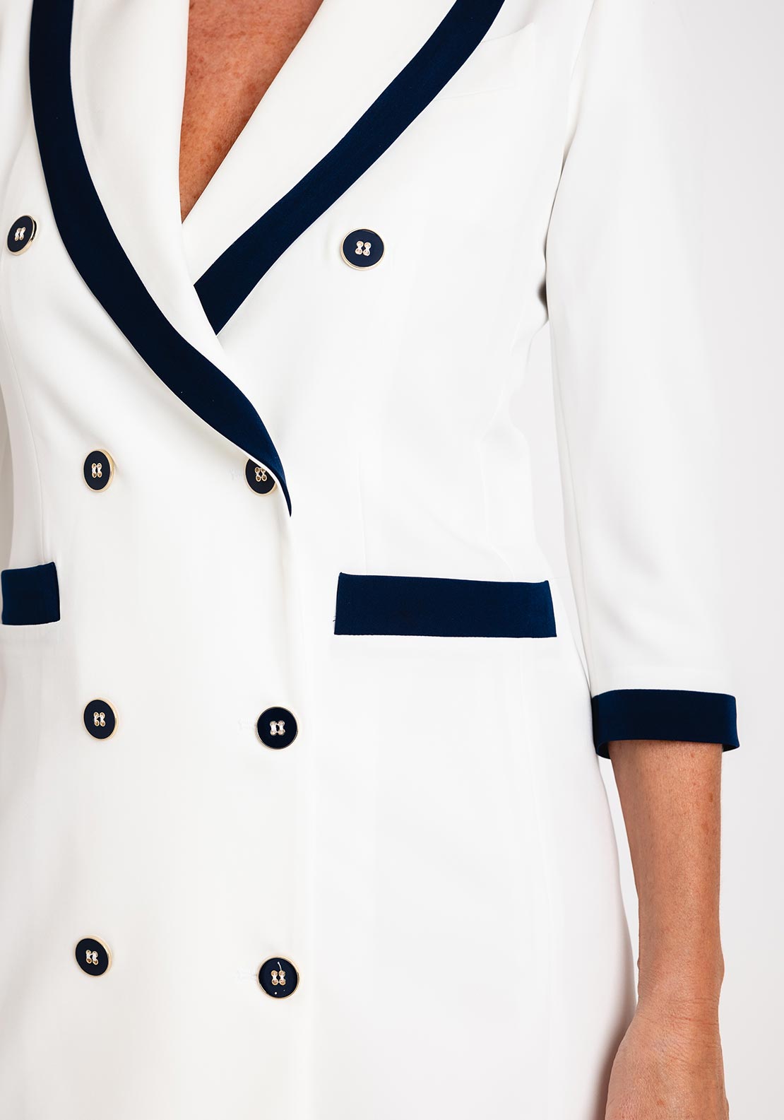Edas Timone Blazer Dress, White