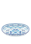 The Home Studio Oval Serving Dish, Blue and White