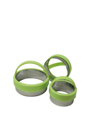 The Home Studio Set of 3 Pastry Cutters, Green
