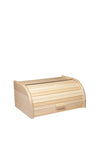 The Home Studio Solid Beechwood Roll Top Bread Bin