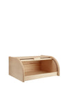 The Home Studio Solid Beechwood Roll Top Bread Bin