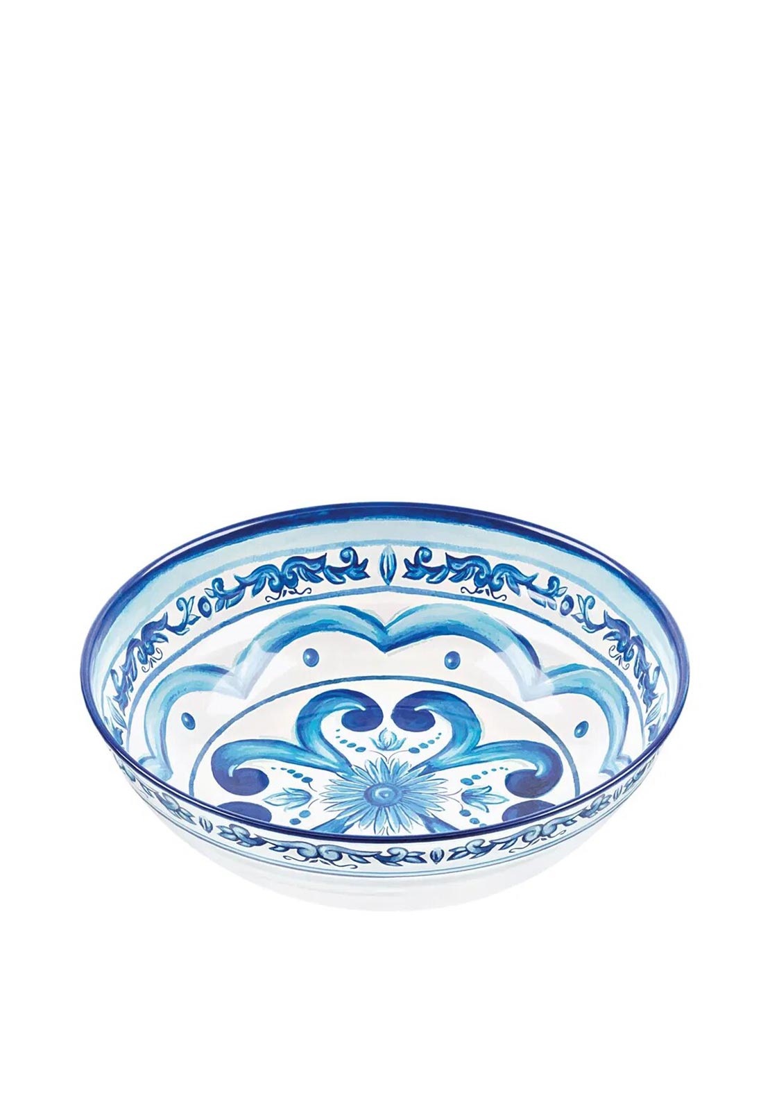 The Home Studio Blues Patterned 30cm Salad Bowl, Blue