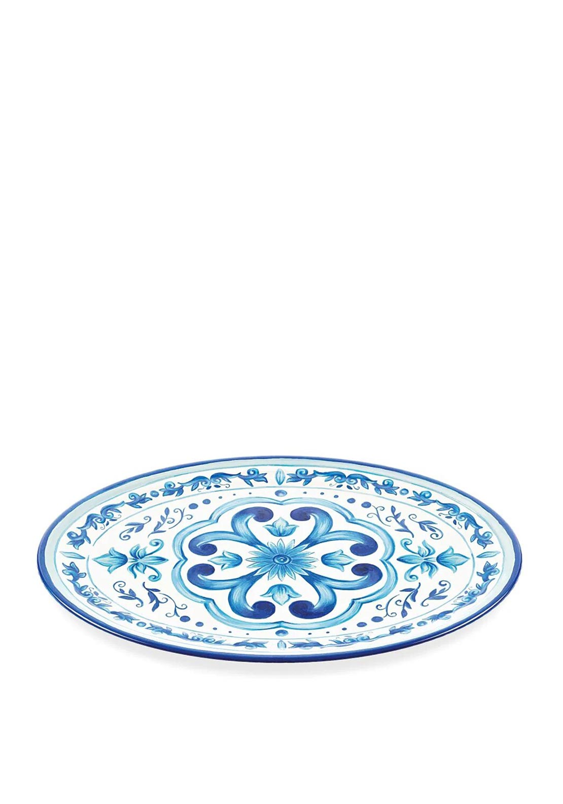 The Home Studio Blues Patterned Serving Tray, Blue