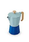 The Home Studio La Cafetiere 6 Cup Espresso Maker, Blue