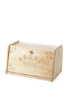 The Home Studio Carved Wooden Bread Bin