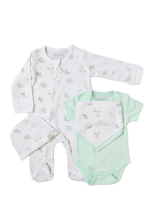 Ela and Ren Baby Boy 5 Piece Set, Green