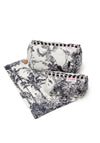 Elie Beaumont Serendipity Cotton Cosmetic Bag Set, Black & White