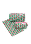 Elie Beaumont Serendipity Lotus Cotton Cosmetic Bag Set, Light Green