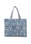 Elie Beaumont Serendipity Cotton Quilted Tote, Blue Reef