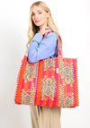 Elie Beaumont Serendipity Cotton Quilted Tote, Orange