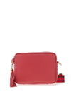 Elie Beaumont Leather Crossbody Bag, Strawberry Red