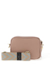 Elie Beaumont Leather Crossbody Bag, Blush Pink