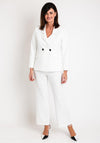 Ella Boo Pinstripe Blazer, White