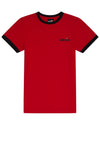 Ellesse Boys Dunio Short Sleeve Tee, Red