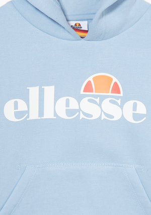 Ellesse Boys Jero Long Sleeve Hoodie, Light Blue