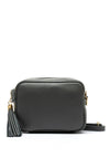 Elie Beaumont Stripe Strap Crossbody Bag, Dark Grey