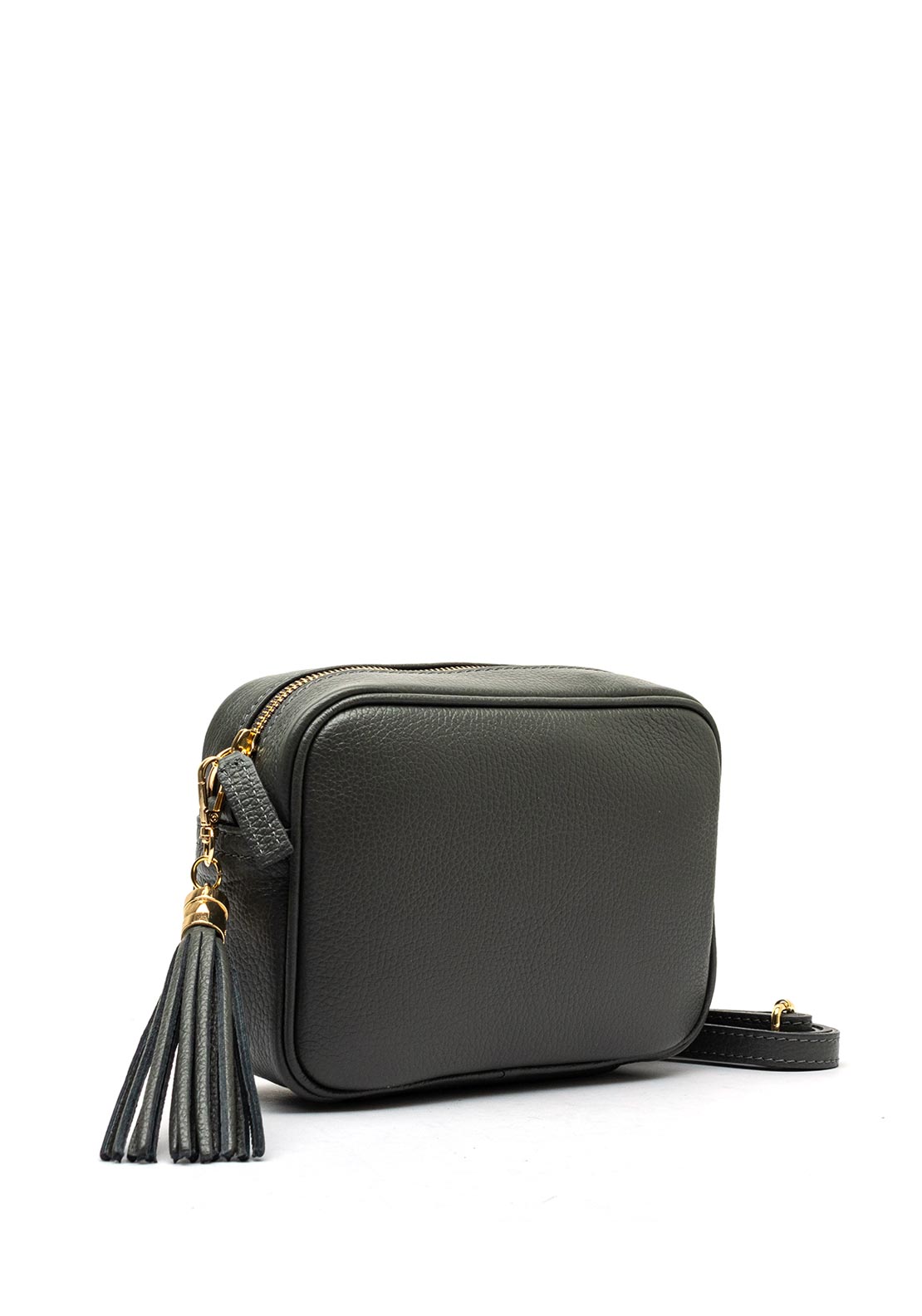 Elie Beaumont Stripe Strap Crossbody Bag, Dark Grey