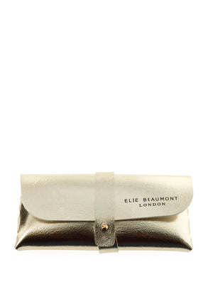 Elie Beaumont Oversized Square Sunglasses, Black & Brown