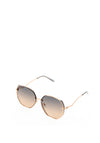Elie Beaumont Oversized Ombre Sunglasses, Rose Gold