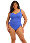 Elomi Plain Sailing Non Wired Swimsuit, Blue