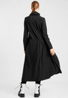 Elsewhere High Neck Draped Dress, Black