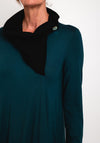 Elsewhere Canarana Shawl Neckline Jersey Cardigan, Peacock