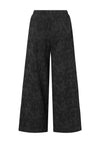 Elsewhere Lorena Jacquard Wide Leg Trouser, Black