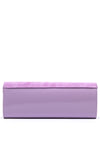 Emis Leather Suede Colour Block Clutch Bag, Purple