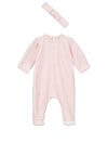 Emile Et Rose Baby Girl Esme Babygrow and Headband, Pink