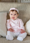 Emile et Rose Girl Betty Babygrow and Headband Set, Pink