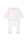 Emile et Rose Girl Betty Babygrow and Headband Set, Pink