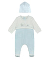 Emile Et Rose Baby Boy Ezra Babygrow and Hat, Blue