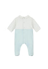 Emile Et Rose Baby Boy Fox Mock Dungaree Babygrow, Blue