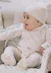 Emile et Rose Baby Jesse Babygrow and Hat, Beige