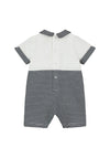 Emile Et Rose Baby Boy Finch Nautical Romper, Navy