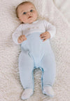 Emile Et Rose Boy Jasper Babygrow and Hat, Blue