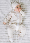 Emile et Rose Baby Boy Kent Babygrow and Hat Set, Beige