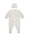 Emile et Rose Baby Boy Kent Babygrow and Hat Set, Beige