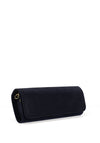 Emis Leather Shimmering Clutch Bag, Navy