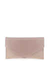 Emis Leather Pearl Envelope Clutch Bag, Pearl Pink