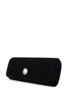 Emis Leather Soft Touch Clutch Bag, Black