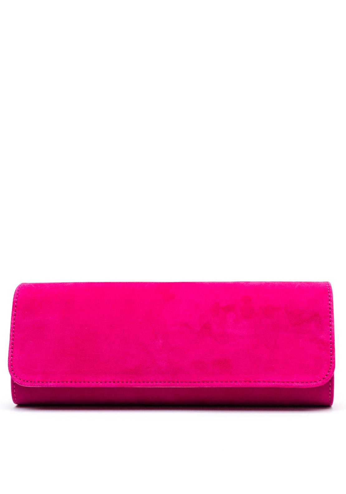 Emis Suede Clutch Bag, Pink - McElhinneys